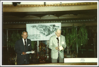 Bill Cory presenting the Julip Cup to John Van Vliet