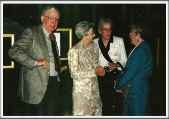 Bob and Gladys Thompson, Gladys Aschim, Harriet Lee