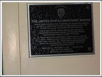 Soldiers And Sailors Memorial Hall: Merchant Marine Plaque