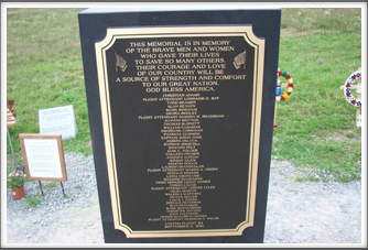 Flight 93 National Memorial:  Names Of Flight Crew And Passengers