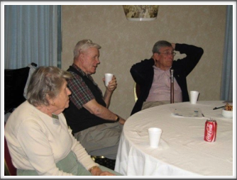 Hospitality Room: Curtis & Norma Jones, Bill Warthen (center)