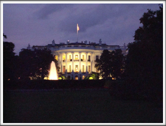 White House At Evening