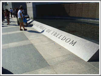 WWII Memorial: Freedom Quote