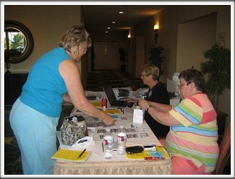 Registration Desk - Karen Rossi, Julie Gionfriddo & Janet Ellsworth