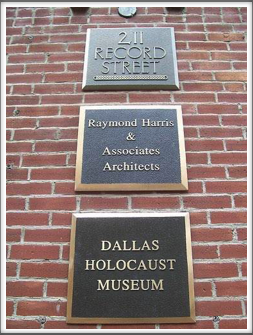 Dallas Holocaust Museum Plaques