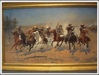 “The Dash For The Timber” by Remington at the Amon Carter Museum