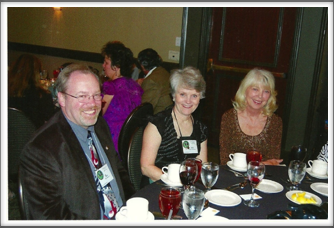 Don Kanners, Ellen Warthen, Sue Kanners at the Banquet