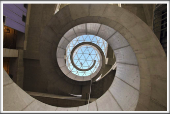 Dalí Museum = Golden Spiral staircase within the museum (Google Image)
