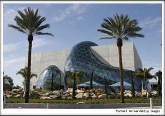 Dalí Museum - glasswork as seen outside the museum (Google Image)