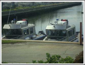 MacDill AFB Security Police Boats that patrol the waterway next to the base