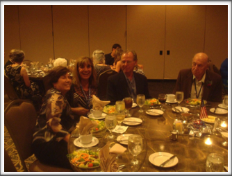 Maria Christmann, Rosa Lee, Pat Cochran, Sid Thal at the Banquet