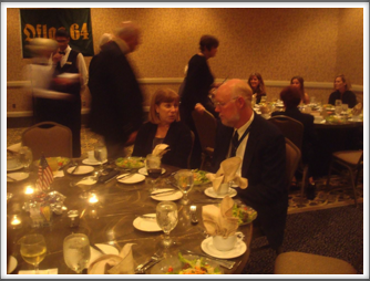 Pat Bender and Richard Peterson at the Banquet