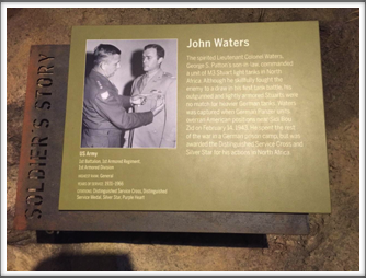 One of the exhibits at the Campaign of Courage Building/Road to Berlin - our own Kriegy John Waters, Pat Waters’ father