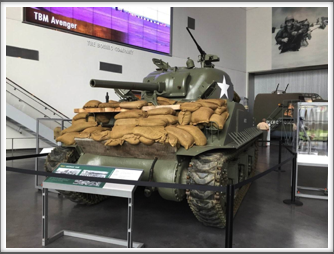 Sherman tank displayed in the US Freedom Pavilion/Boeing Center at the WWII Museum