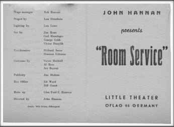 December ’44/January ’45 - “Room Service”