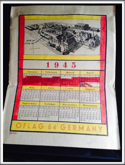 Joseph Zelazny's 1945 Oflag 64 calendar