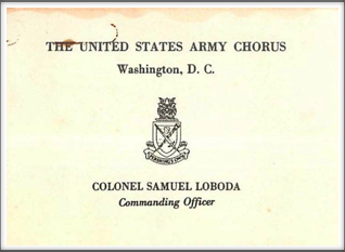 1972 US Army Chorus Program Cover