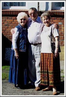 Stanislaw with Jackie and Charlotte. He really enjoyed remembering all the events of the time that the men spent with his family. We felt very blessed to meet him.