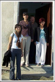 Second from left, Kamila Czechowska, museum director. Far left, is Anna Duda, friend of Kamila, who spoke English, - the man in the back is the newspaper photographer, and the lady on the right is a helper at the museum. 