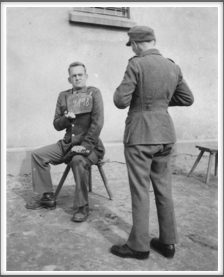 T. Lumpkin ID photo pose, taken at Oflag 64 on 9/24/1943